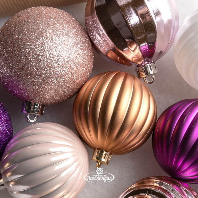 Набор пластиковых шаров Magic Suite: Нежные Грезы, 6-7 см, 60 шт Winter Deco