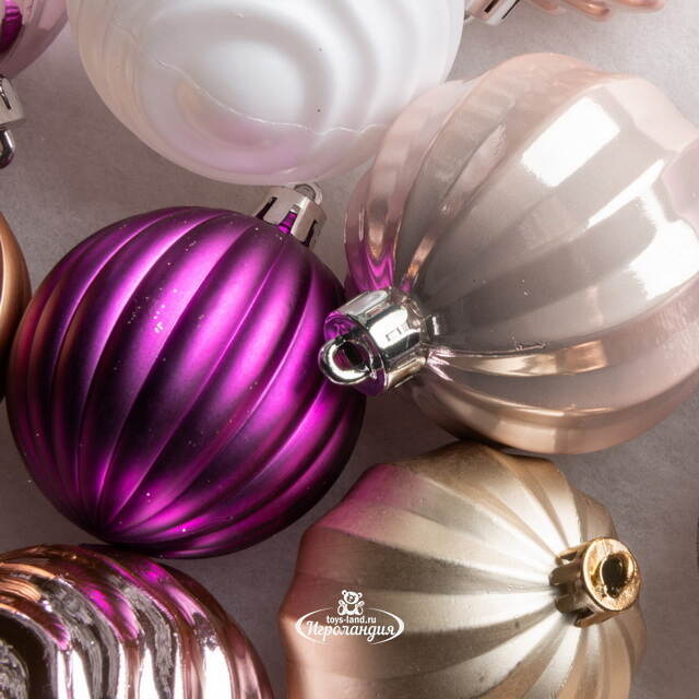 Набор пластиковых шаров Magic Suite: Нежные Грезы, 6-7 см, 60 шт Winter Deco