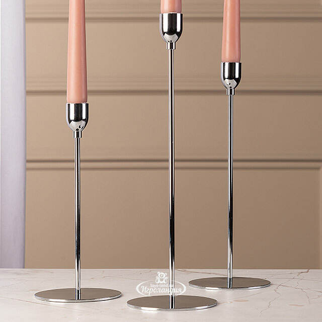 Набор подсвечников Malte 23-33 см, 3 шт Boltze