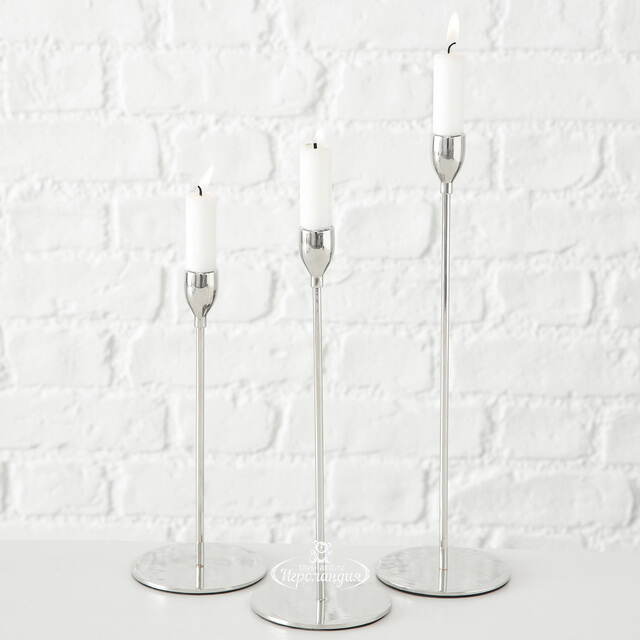 Набор подсвечников Malte 23-33 см, 3 шт Boltze