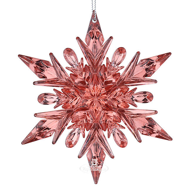 Елочная игрушка Снежинка - Mystery Winter 12 см двусторонняя Forest Market