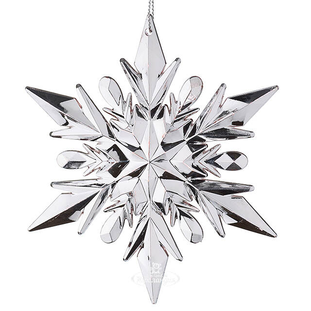 Елочная игрушка Снежинка - Mystery Winter 12 см двусторонняя Forest Market