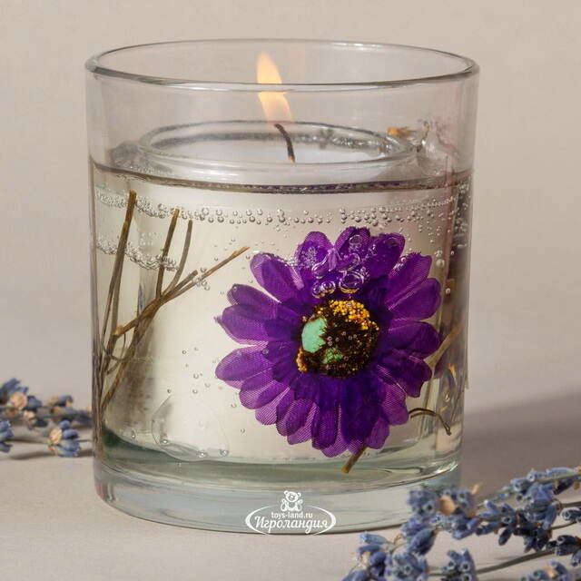 Ароматическая свеча в стакане Win Collection - Лимон и Лаванда 9 см Kaemingk