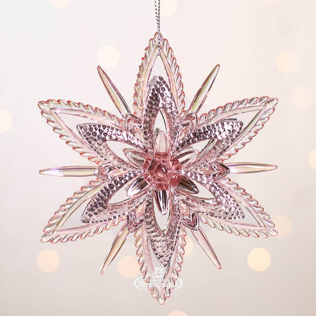 Елочная игрушка Снежинка Ивальди - Секреты Скандинавии 12 см Forest Market