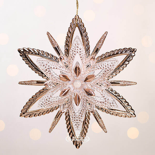 Елочная игрушка Снежинка Эйр - Секреты Скандинавии 12 см Forest Market