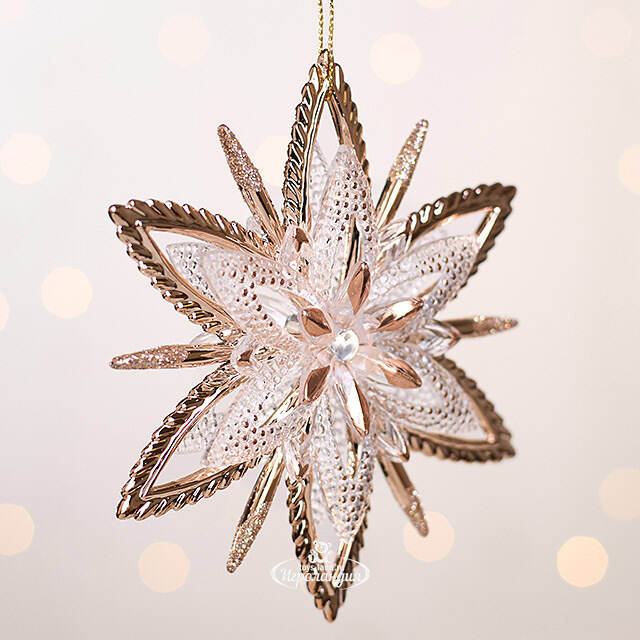 Елочная игрушка Снежинка Эйр - Секреты Скандинавии 12 см Forest Market