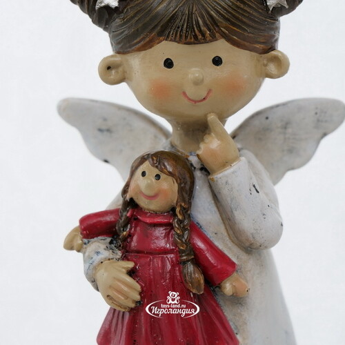 Декоративная фигурка Ангелочек Сюзи с куклой 12 см Boltze