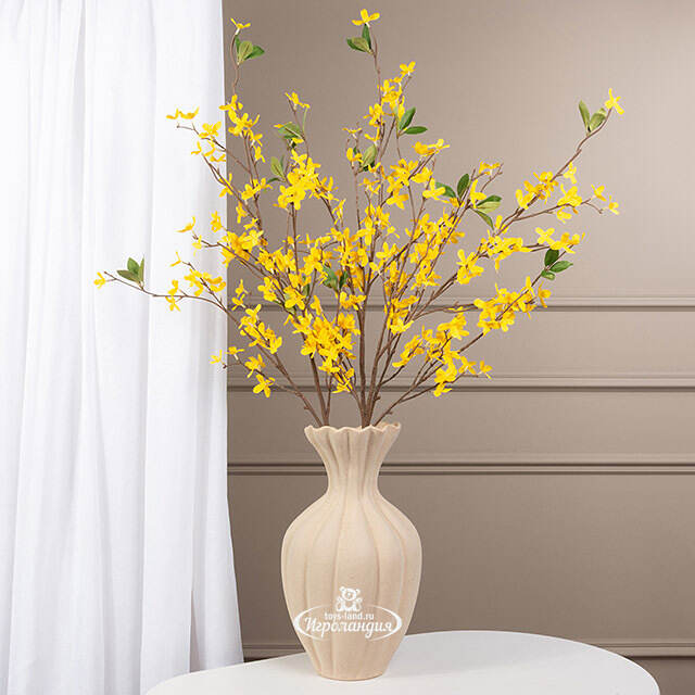 Искусственная ветка Форзиция Анхельм 104 см Boltze