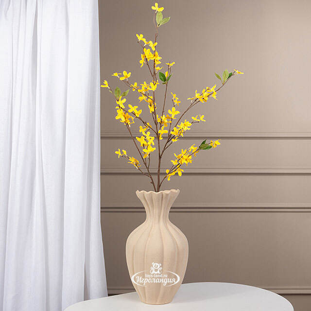 Искусственная ветка Форзиция Анхельм 104 см Boltze