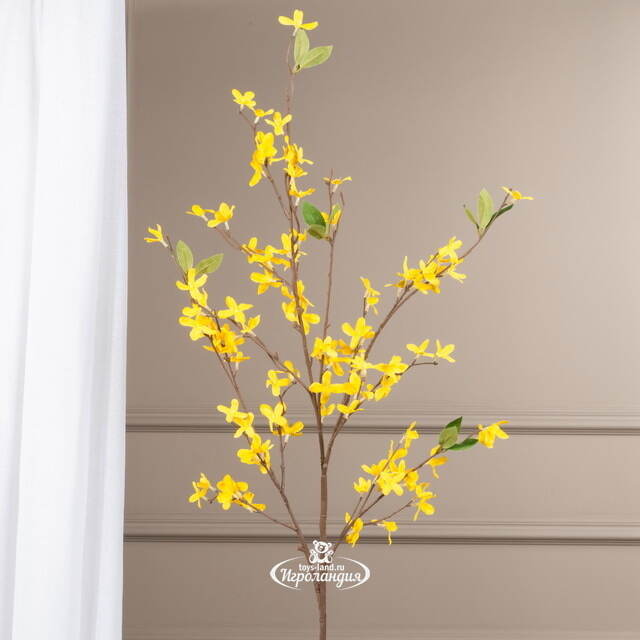 Искусственная ветка Форзиция Анхельм 104 см Boltze