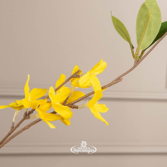 Искусственная ветка Форзиция Анхельм 104 см Boltze