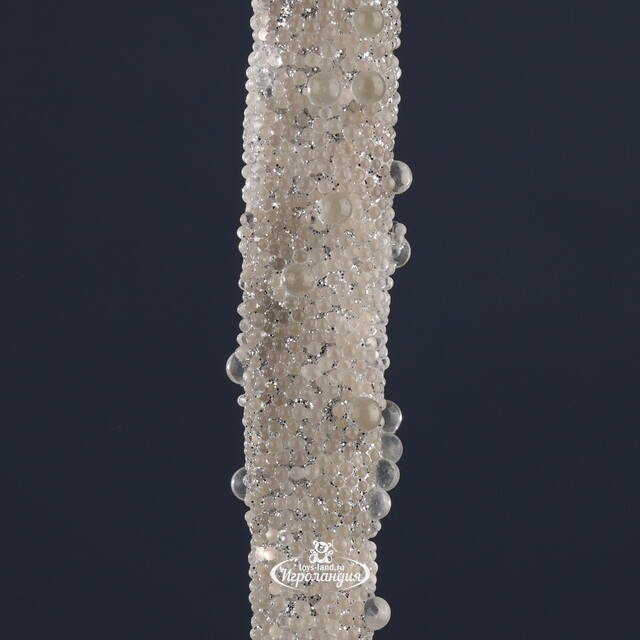 Елочная игрушка Сосулька Roberto di Borone 15 см, подвеска Winter Deco