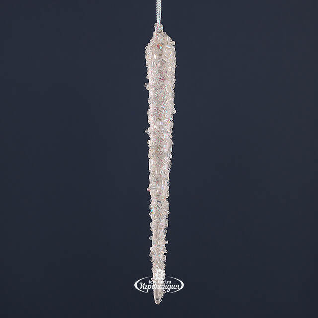 Елочная игрушка Сосулька Paolo di Bolie 15 см, подвеска Winter Deco