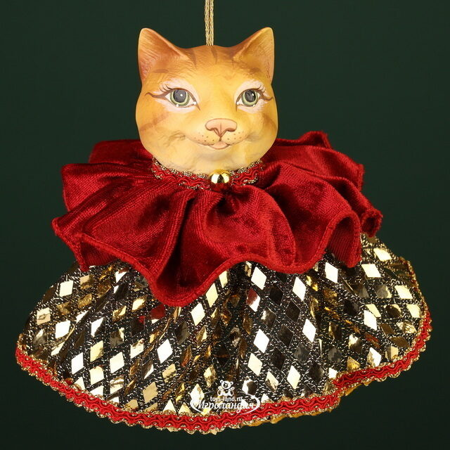 Елочная игрушка Кошка Розетти: Eclogae 9 см, подвеска Winter Deco