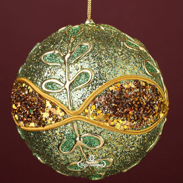 Елочный шар Лес Саксен 10 см, подвеска Winter Deco