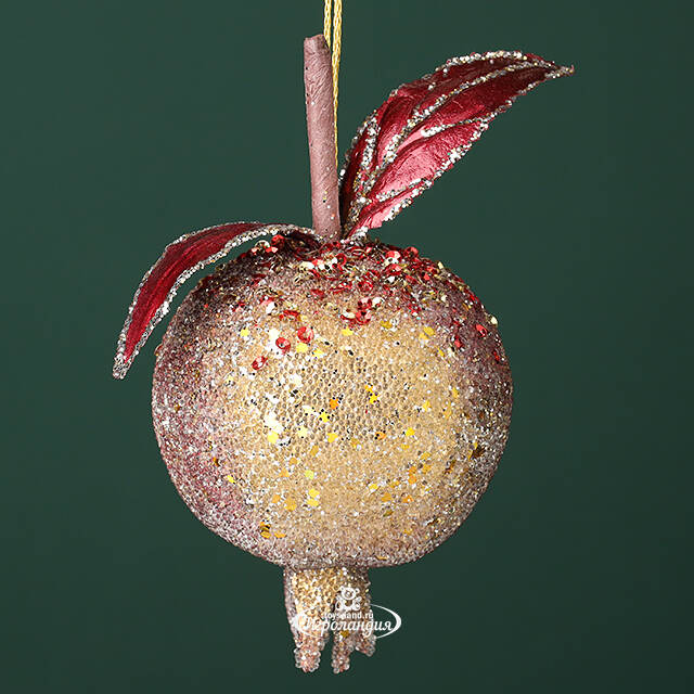 Винтажный елочный шар Гранат Лебрен 13 см Winter Deco
