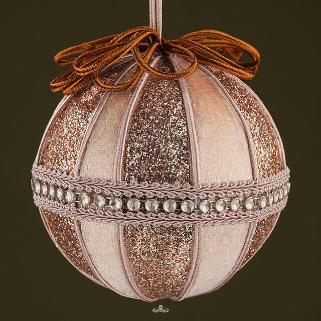 Винтажный елочный шар Адажио Веймара 11 см золотой Winter Deco