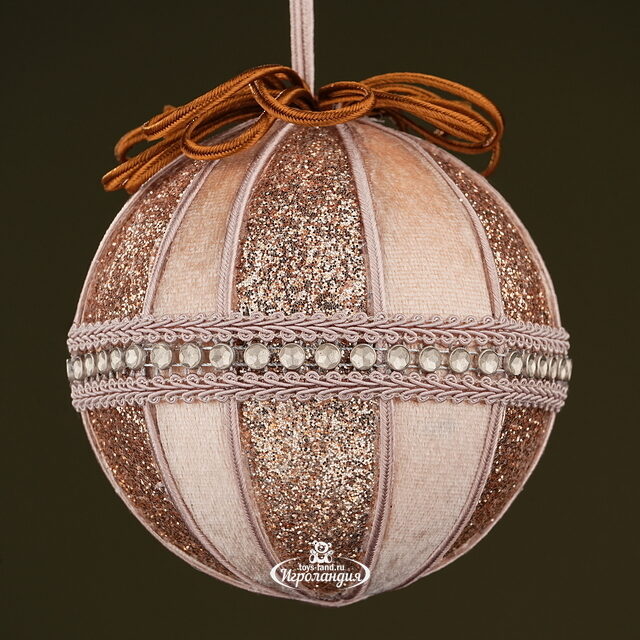 Винтажный елочный шар Адажио Веймара 11 см золотой Winter Deco