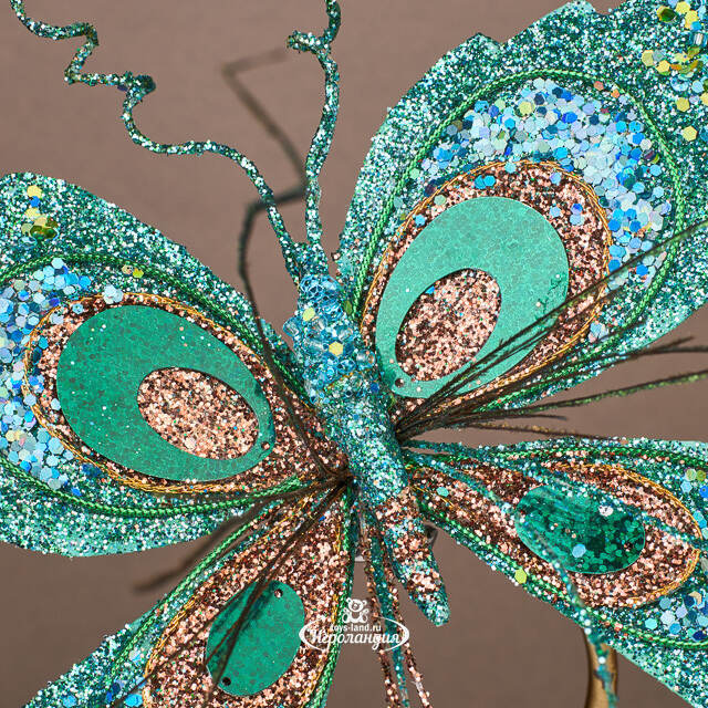 Елочная игрушка Бабочка Понтия - Sycamore Orchestra 20 см, клипса Winter Deco