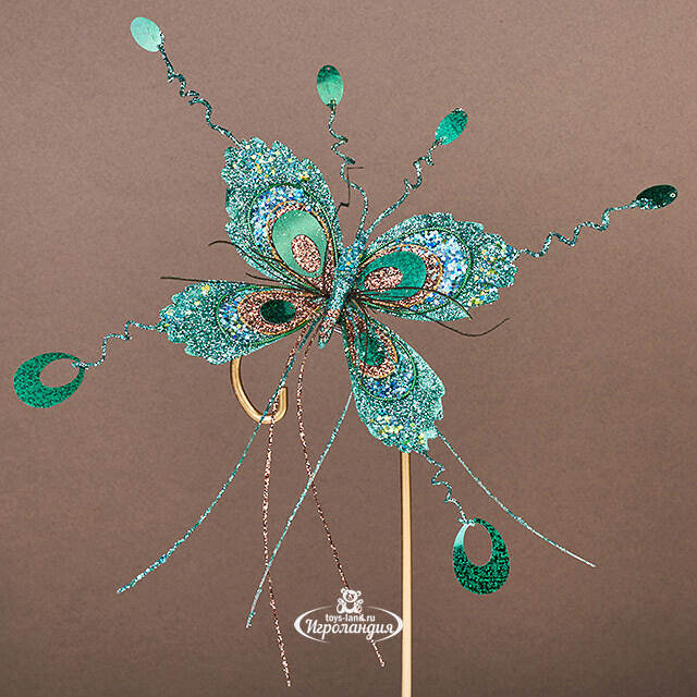 Елочная игрушка Бабочка Понтия - Sycamore Orchestra 20 см, клипса Winter Deco