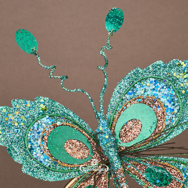 Елочная игрушка Бабочка Понтия - Sycamore Orchestra 20 см, клипса Winter Deco