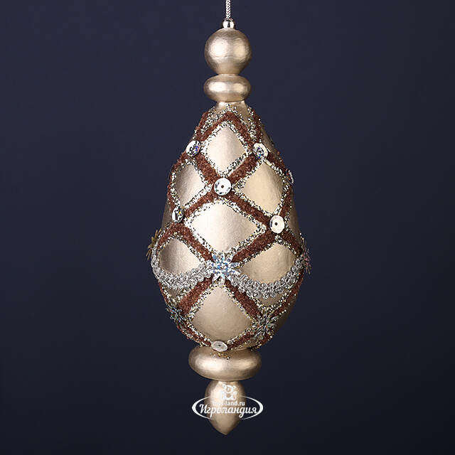 Винтажная елочная игрушка Bresa Venere 23 см, подвеска Winter Deco