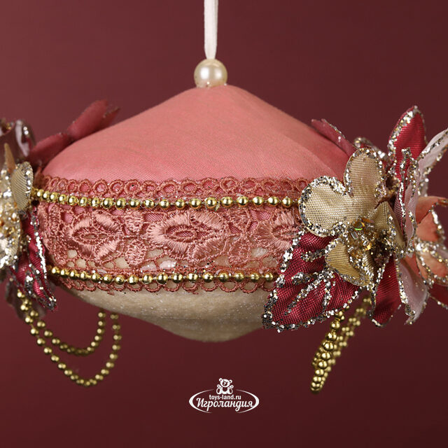Винтажный елочный шар Цветение Меричи: Лес Саксен 15 см Winter Deco
