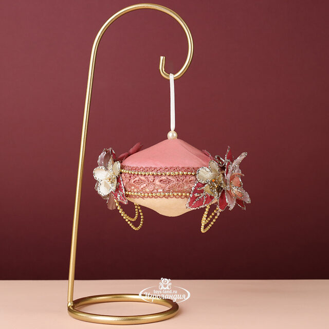 Винтажный елочный шар Цветение Меричи: Лес Саксен 15 см Winter Deco