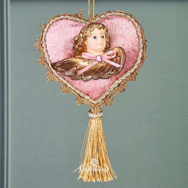 Винтажная елочная игрушка Лукавый Амур - Pushkin Polonaise 25 см, подвеска Winter Deco