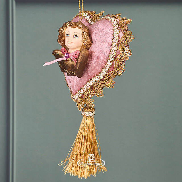 Винтажная елочная игрушка Лукавый Амур - Pushkin Polonaise 25 см, подвеска Winter Deco