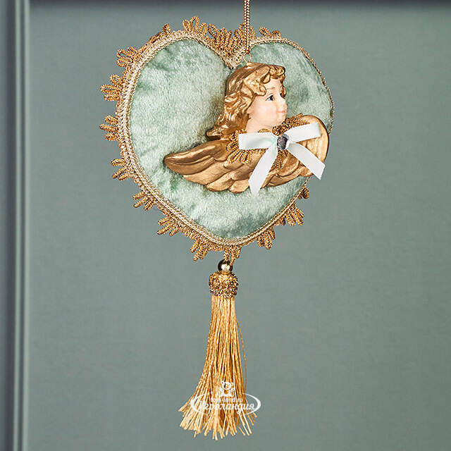 Винтажная елочная игрушка Лукавый Купидон - Pushkin Polonaise 25 см, подвеска Winter Deco