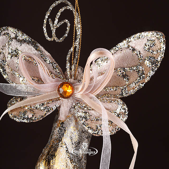 Елочная игрушка Сапожок Маркизы Кольбер - Pushkin Polonaise 14 см, подвеска Winter Deco