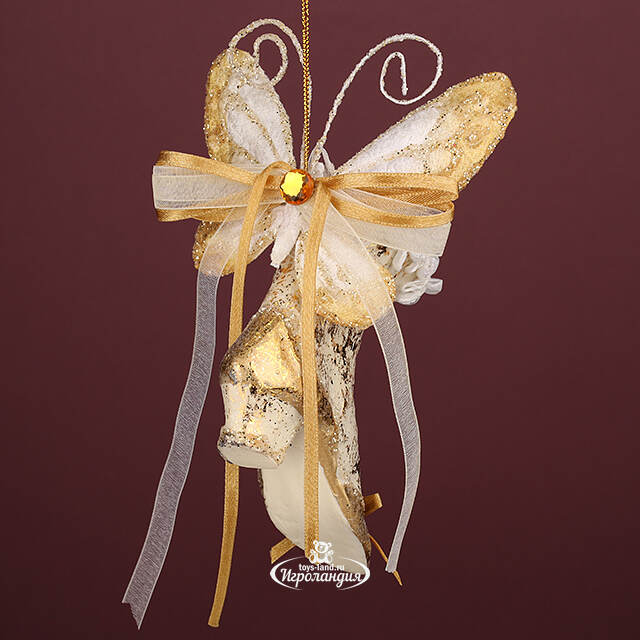 Елочная игрушка Сапожок Маркизы Лагранж - Pushkin Polonaise 14 см, подвеска Winter Deco