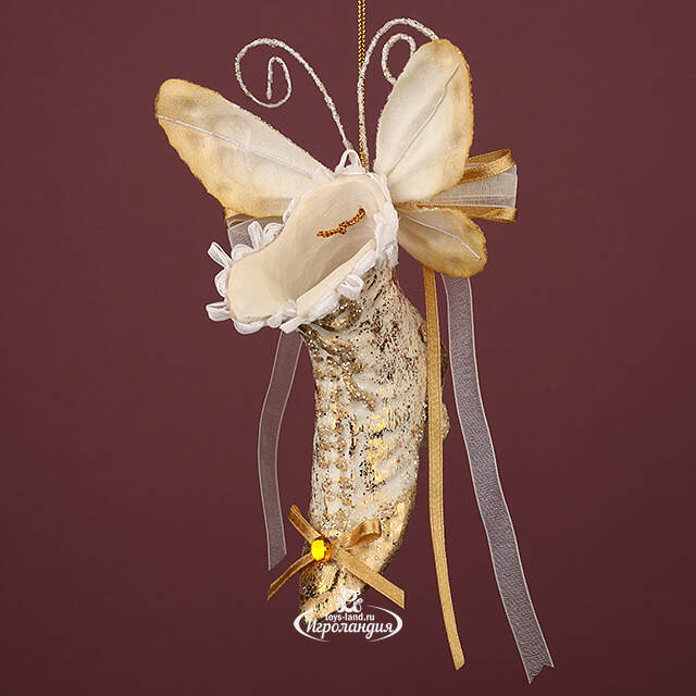 Елочная игрушка Сапожок Маркизы Лагранж - Pushkin Polonaise 14 см, подвеска Winter Deco