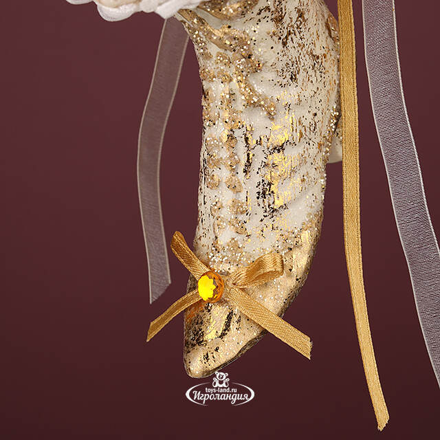 Елочная игрушка Сапожок Маркизы Лагранж - Pushkin Polonaise 14 см, подвеска Winter Deco