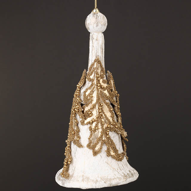 Винтажная елочная игрушка Колокольчик Браманте 18 см, подвеска Winter Deco