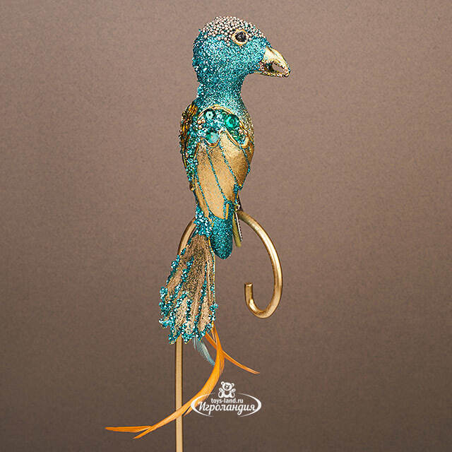 Елочная игрушка Птичка Серджио - Sycamore Orchestra 20 см, клипса Winter Deco