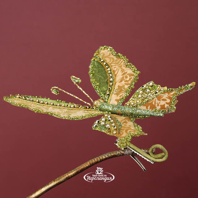 Елочная игрушка Бабочка Миранда: Lyonesse Сaprice 19 см, клипса Winter Deco