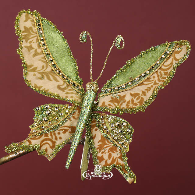 Елочная игрушка Бабочка Миранда: Lyonesse Сaprice 19 см, клипса Winter Deco