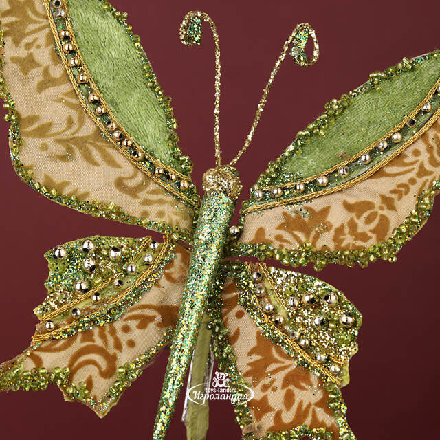 Елочная игрушка Бабочка Миранда: Lyonesse Сaprice 19 см, клипса Winter Deco