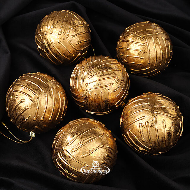 Набор винтажных елочных шаров Theodosius 7 см, 6 шт Winter Deco