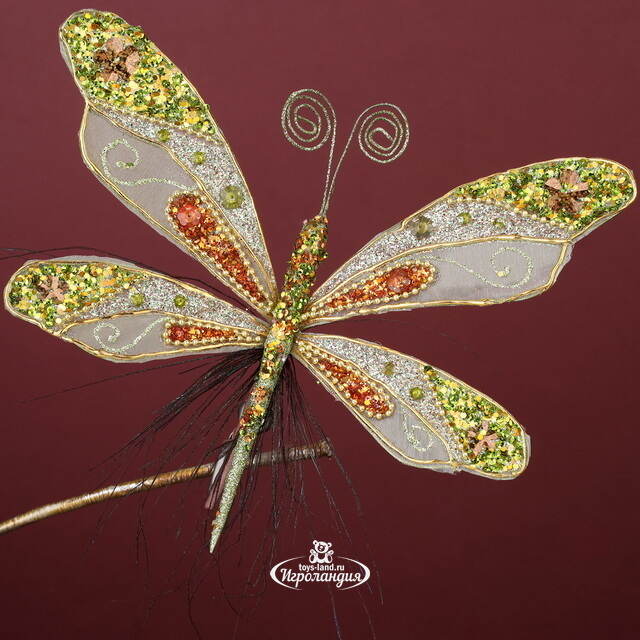 Елочная игрушка Бабочка Юлиана 20 см, клипса Winter Deco