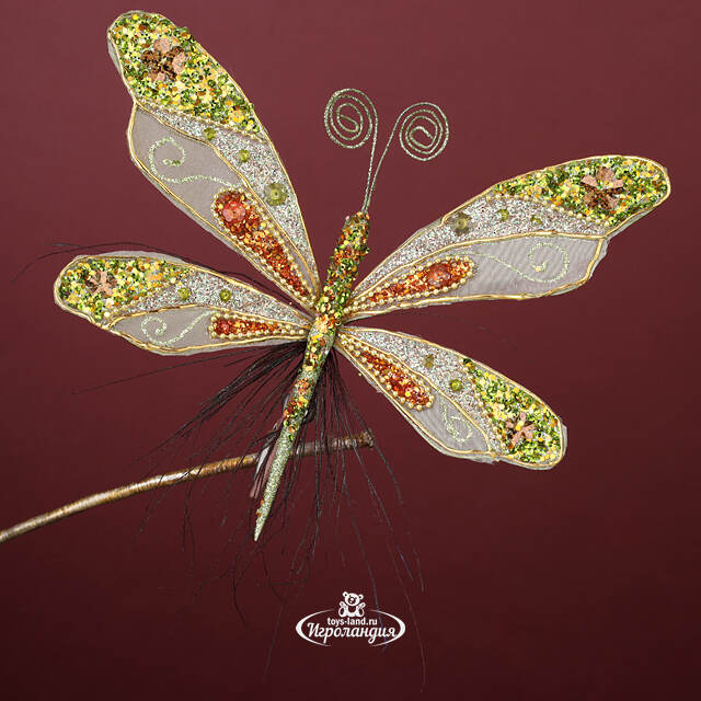 Елочная игрушка Бабочка Юлиана 20 см, клипса Winter Deco