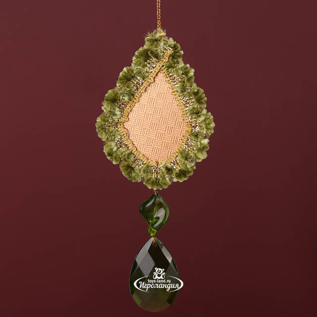 Винтажная елочная игрушка Брошь Макиавелли - Pushkin Polonaise 14 см, подвеска Winter Deco