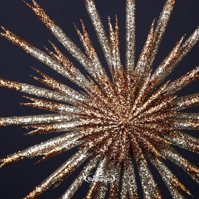 Елочная игрушка Снежинка - Girolamo Sixtus 25 см бронзовая, подвеска Winter Deco