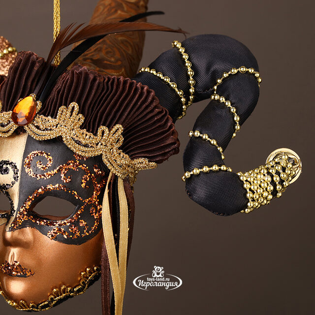 Елочная игрушка Арлекин Хауслаба - Arlecchino 30 см, подвеска Winter Deco