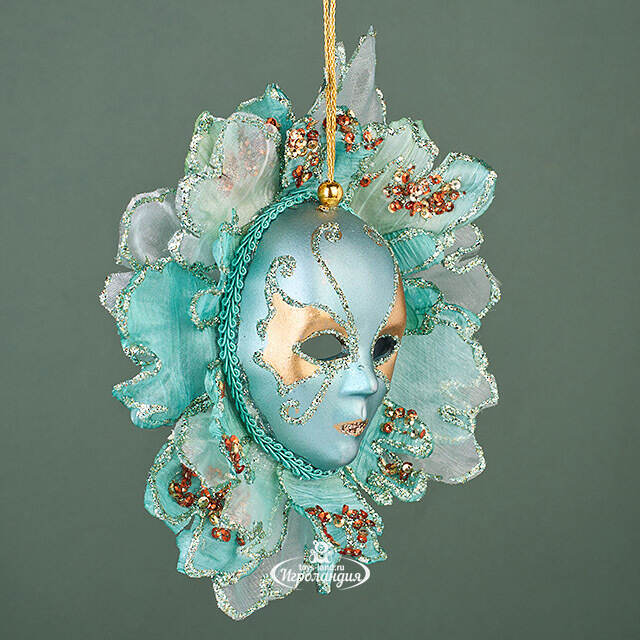 Елочная игрушка Маска Чинкве 18 см, подвеска Winter Deco