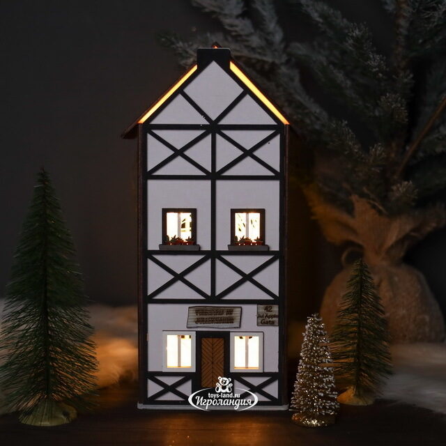 Домик с подсветкой Бавария 32 см Christmas Apple
