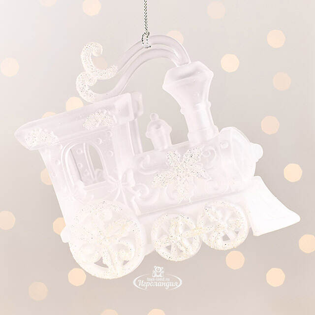 Елочная игрушка Паровозик из Сноуленда 13 см, подвеска Forest Market