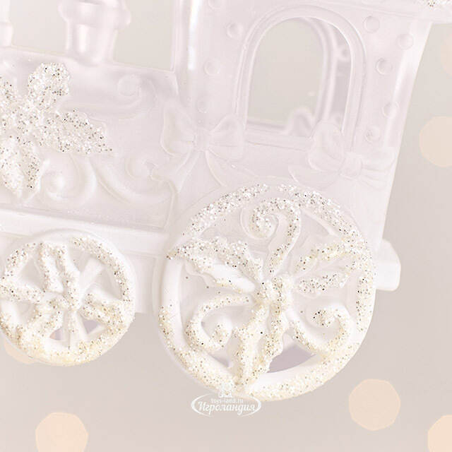 Елочная игрушка Паровозик из Сноуленда 13 см, подвеска Forest Market